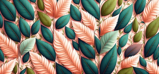 Abstract Leaves Wallpaper