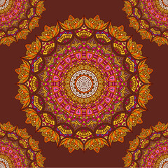 vector colorful mandala background template_(D)