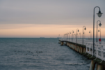 Obraz premium pier at sunset