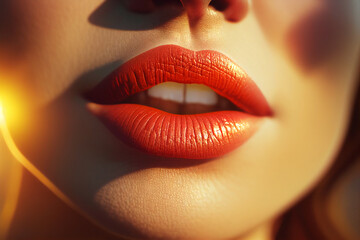 Bouche sensuel - ia g&eacute;n&eacute;rative