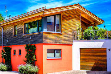 modern new house facade in austria