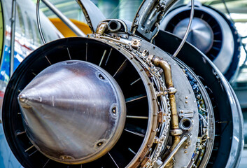 turbine of an old plane