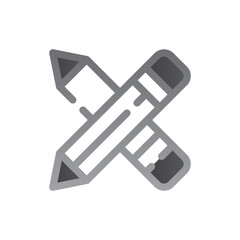 pencils two tone gradient icon