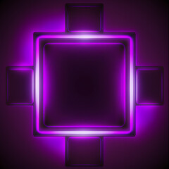 led neon purple background Generativa AI