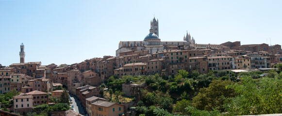 Fototapeta premium View of Siena with a beautiful light