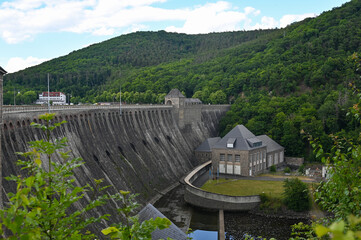 Fototapeta premium Dam wall at the Edersee