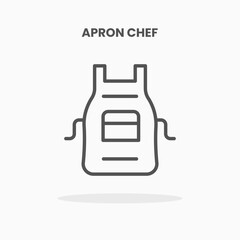 Apron chef icon vector illustration line style. Great design for web, app and more. Editable Stroke and pixel perfect.