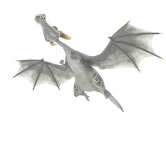 green dragon cartoon in a white background