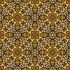 Mandala, tracery wheel mehndi design. Ethnic ornament, colorful doodle symmetry texture. Folk traditional spiritual tribal design. Curved shape, isolated on white. Color art. Vector Pattern