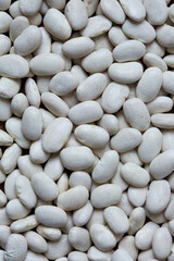 macro texture white beans