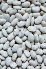 macro texture white beans