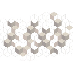 Obraz premium The graphic design element and Abstract Cubes