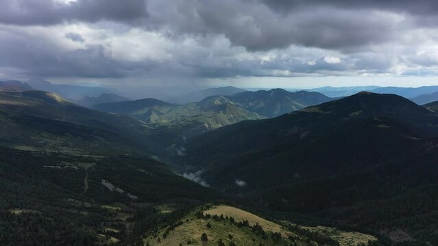 Aerial video of Parque Nacional Ordesa y Monte Perdido