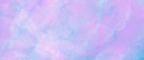 Pink and blue vector watercolor art background. Hand drawn vector texture. Hand painted watercolor texture for cards, flyer, poster, banner, and cover design. Brushstrokes and splashes. Valentines.
