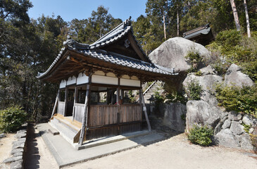 長命寺　太郎坊権現社拝殿　滋賀県近江八幡市