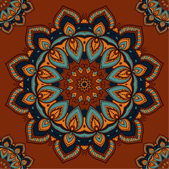 Symmetrical mandala ornament round multi vector imag-10