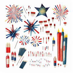 illustration of fireworks