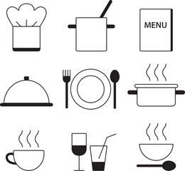 Restaurant silhouette icons 1
- 567538389