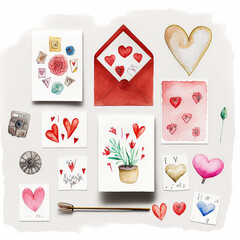 Valentines day stickers