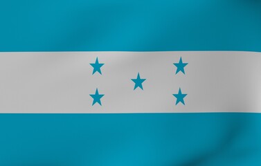 Flag in the wind - Honduras 