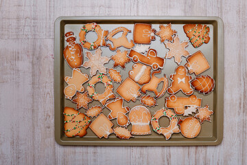 Baking different Christmas cookies for Christmas
