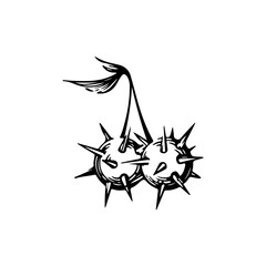 mace weapon concept vector illustration