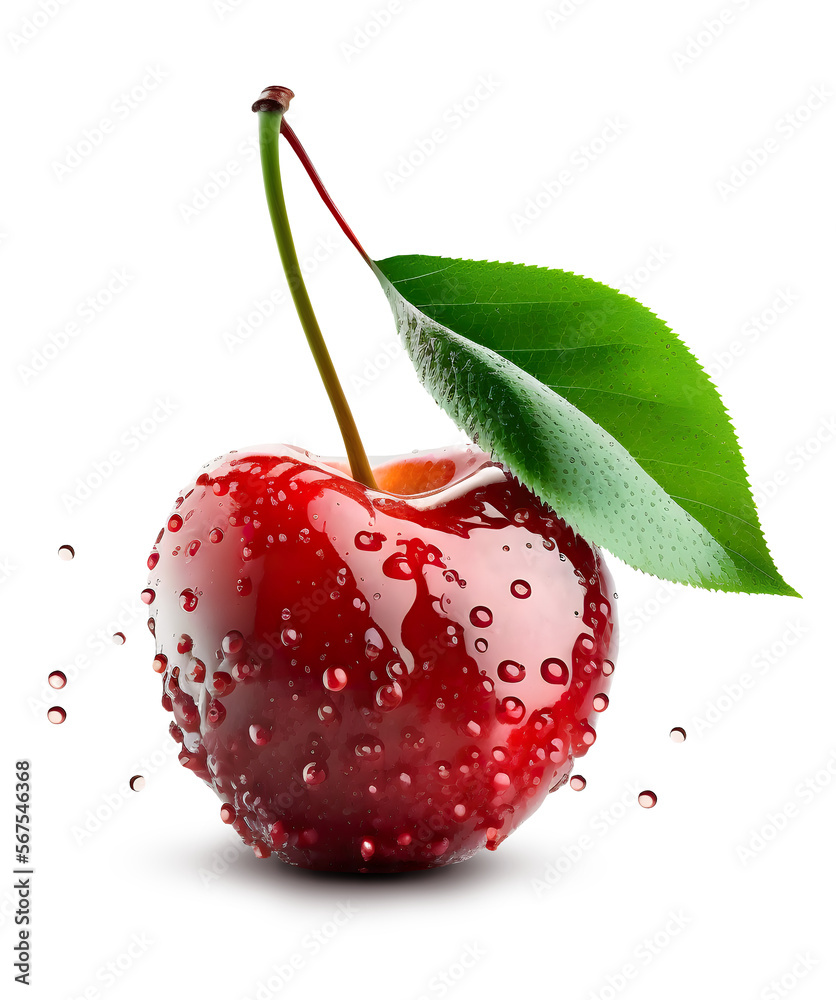 Canvas Prints cherry with leaf