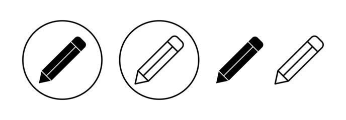 Pencil icon vector for web and mobile app. pen sign and symbol. edit icon vector