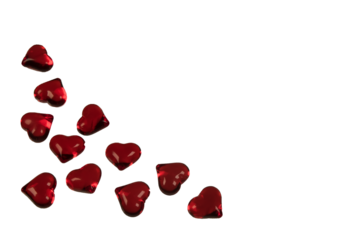 czerwone serca bez tła