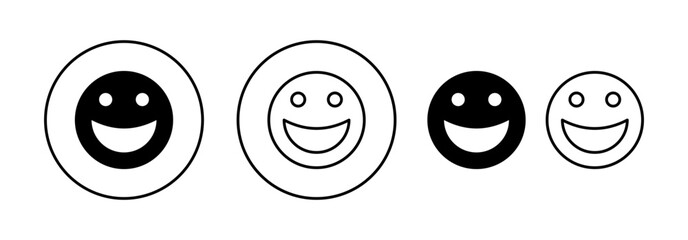 smile icon vector for web and mobile app. smile emoticon icon. feedback sign and symbol