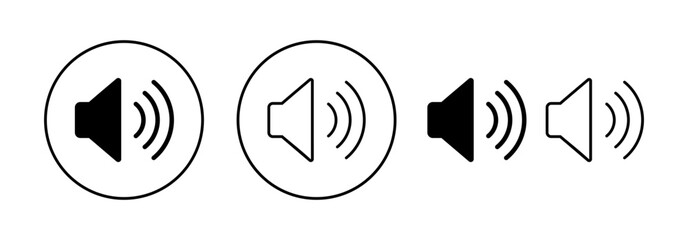 Speaker icon vector for web and mobile app. volume sign and symbol. loudspeaker icon. sound symbol