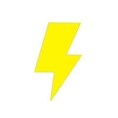 lightning bolt isolated on white