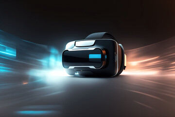 Un casque de réalité virtuelle VR - generative AI