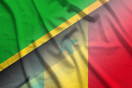 Tanzania and Senegal state flag international contract SEN TZA