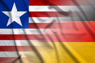 Liberia and Germany government flag transborder negotiation DEU LBR