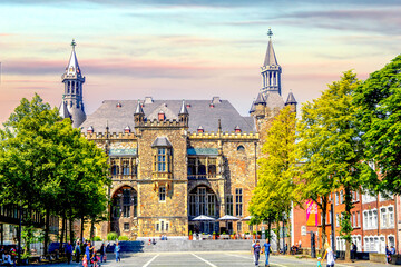 Rathaus, Altstadt, Aachen, Deutschland 