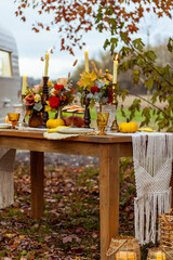 Autumn table setting
