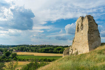 Fototapeta na wymiar old castle ruins, ruins of szarvasko