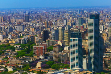 Fototapeta na wymiar Panorama of Buenos Aires cityscape , Capital of Argentina