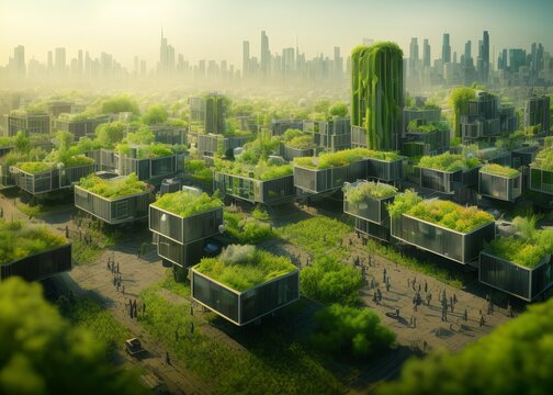 Sustainable Urban Design | AI Generative Illustration