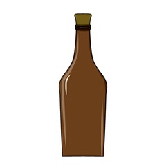 bottle of beer isolated