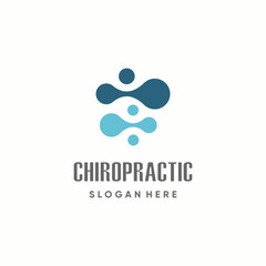 Chiropractic logo design with fresh and creative abstract idea