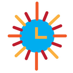 Obraz premium Clock Flat Icon