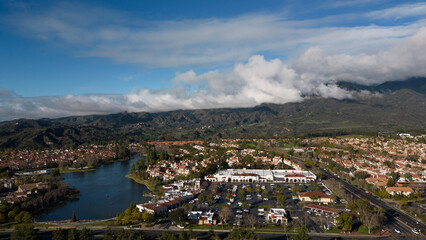 view of the city from the hill