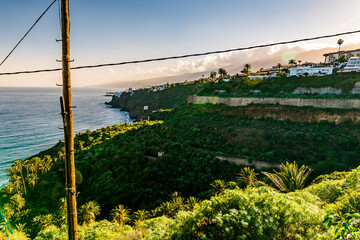 Obraz premium Paisaje en Rambla de Castro, Municipio de los Realejos, isla de Tenerife.