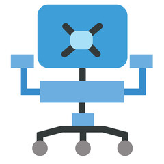 Office Chair Flat Icon