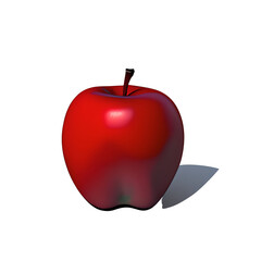 Obraz premium red apple isolated on white