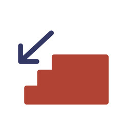 Stairs Flat Icon