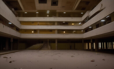 Liminal spaces. Abandoned mall 5. Abandoned building
