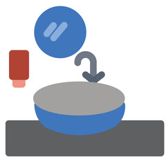 Obraz premium Sink Flat Icon